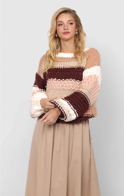 Butter Pecan Chunky Sweater - Clothe Boutique