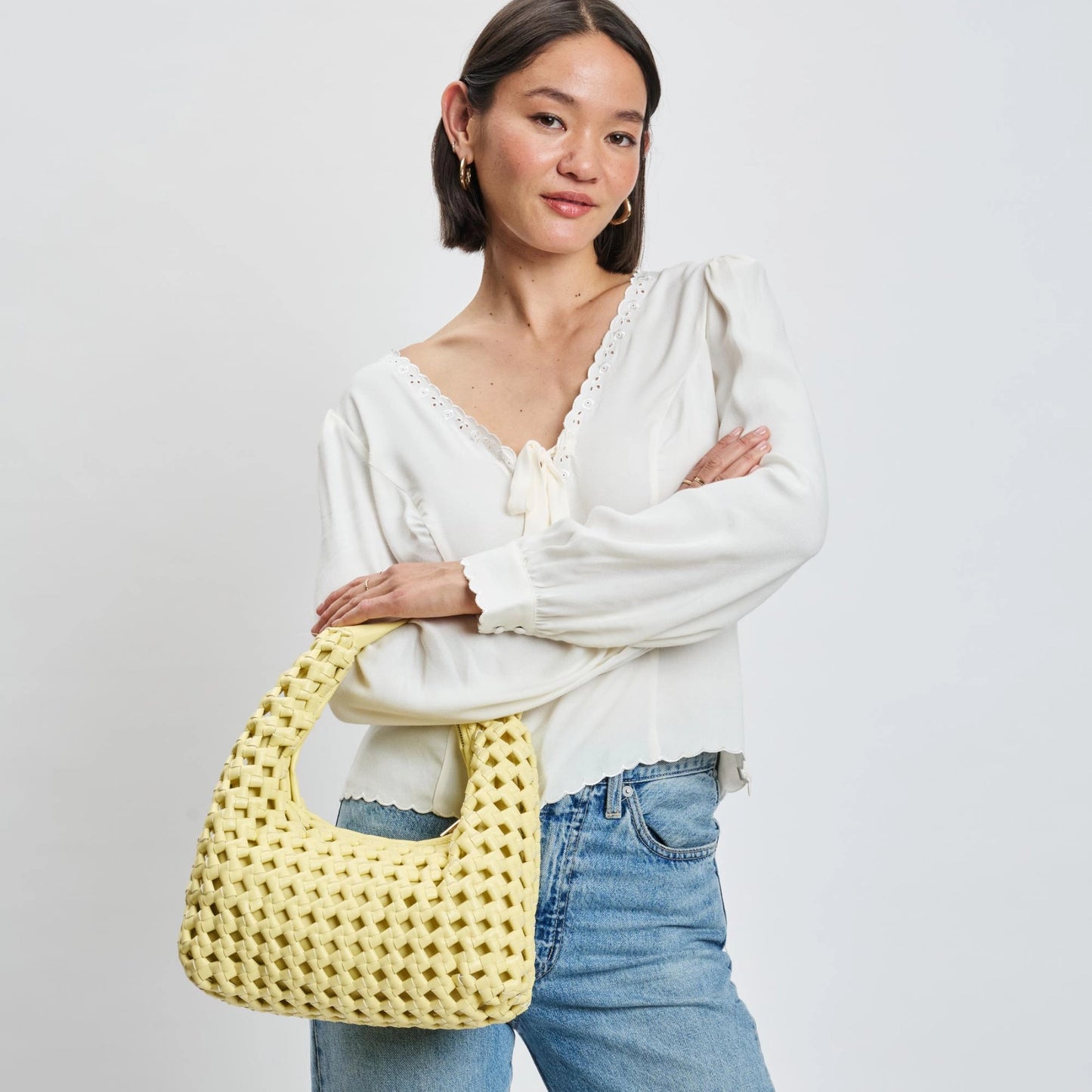 Richelle Yellow Hobo Purse