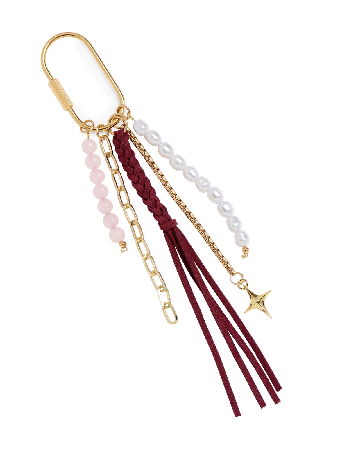 Tassel Bag Charm Wine