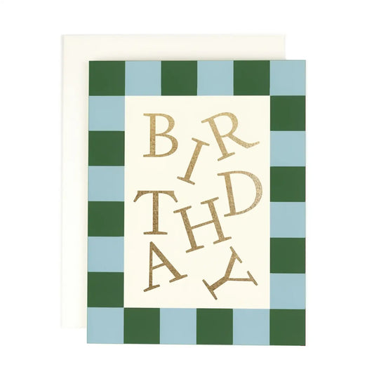 Check Edge Birthday Card