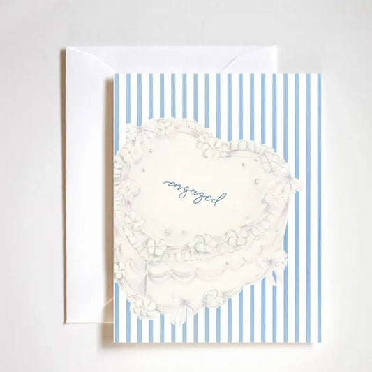 Engaged Cake Card