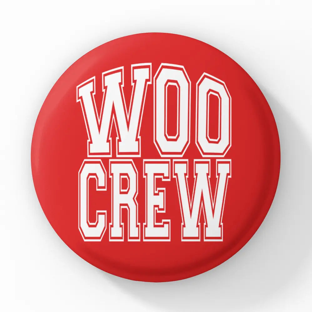 Woo Crew Button Red