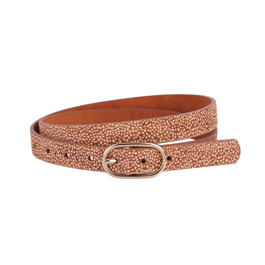 Spotted Calf Oval Belt