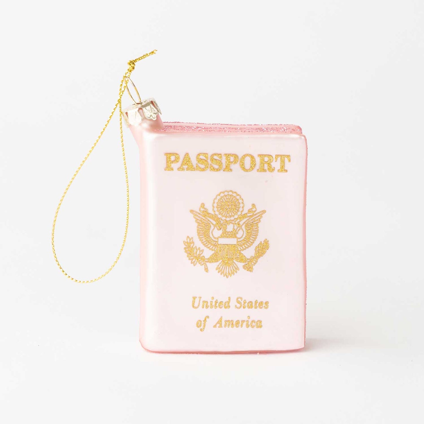 Passport Glass Ornament