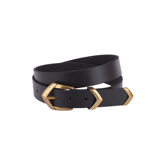 Chevron Buckle Belt Black