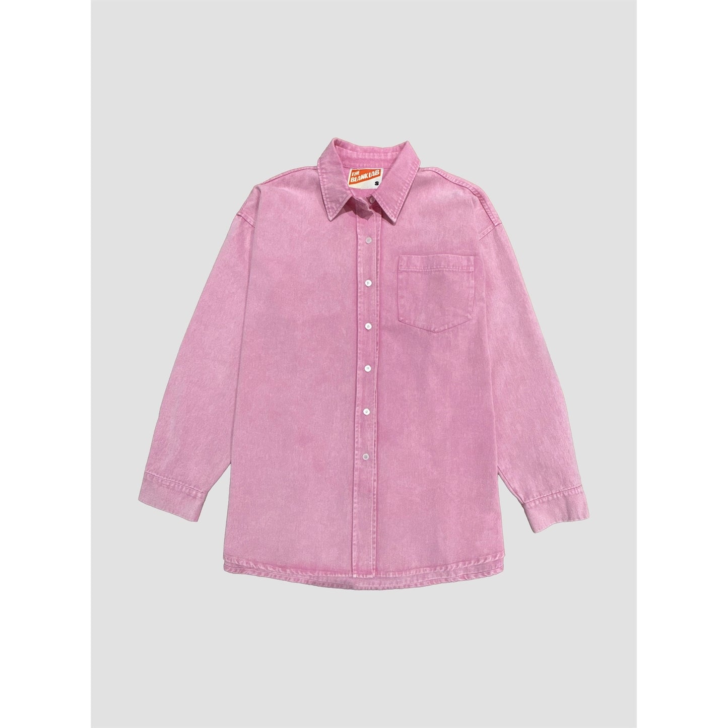 Pink Pigment Oversized Shirt Dress