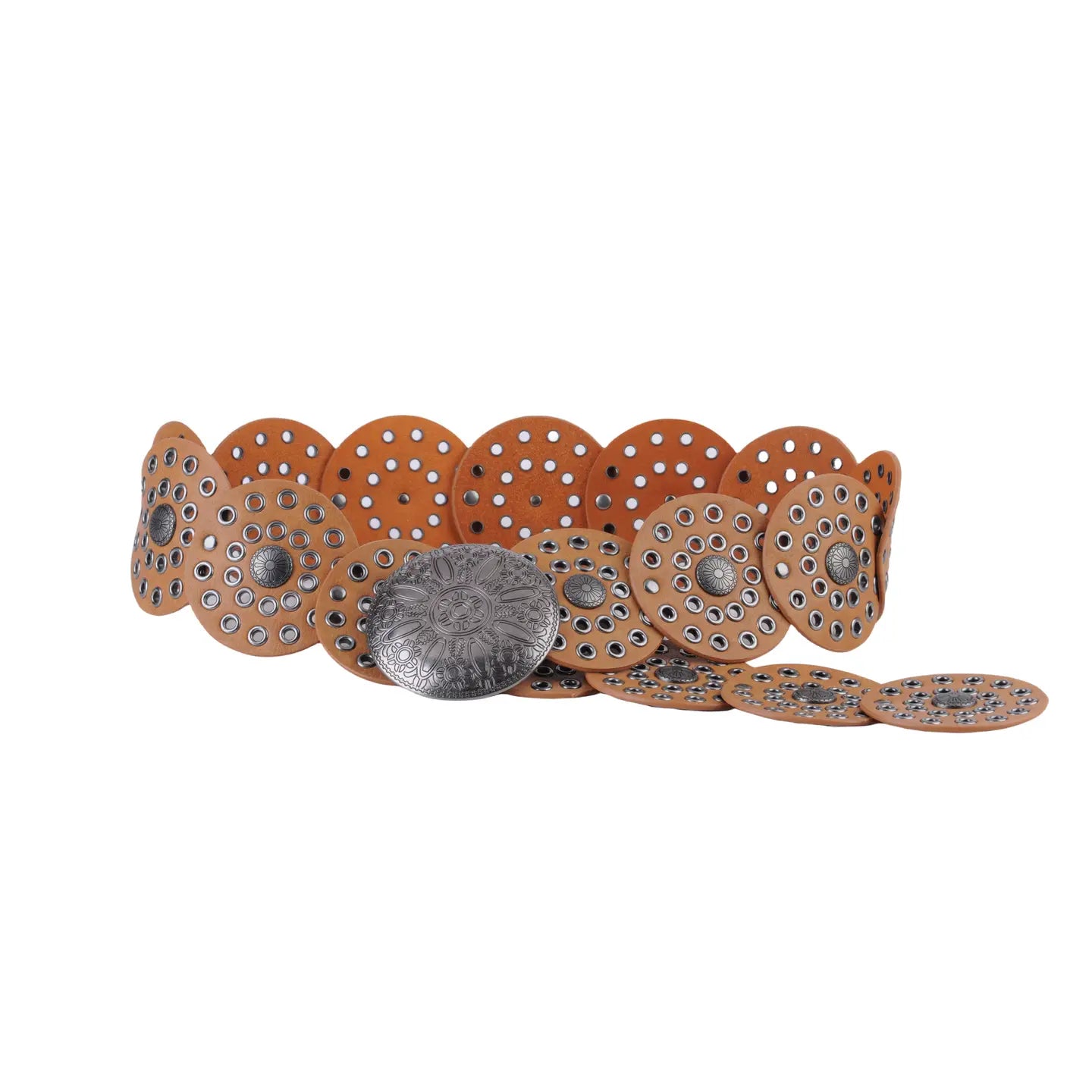 Western Circles Belt Tan