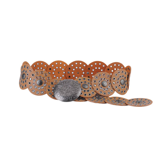 Western Circles Belt Tan