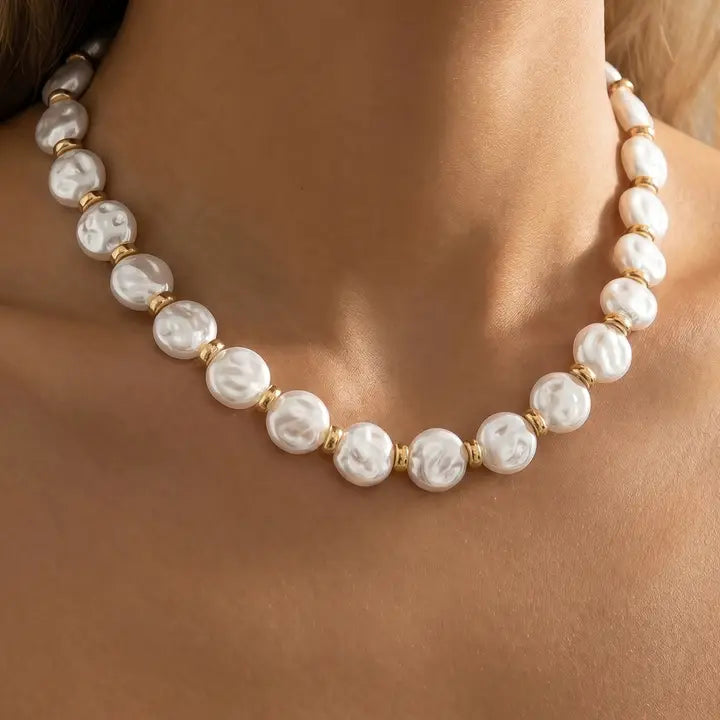 Coin Pearl Necklace
