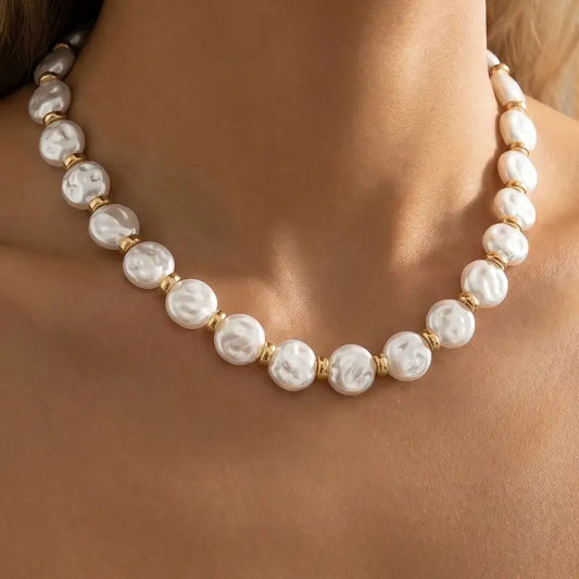 Coin Pearl Necklace