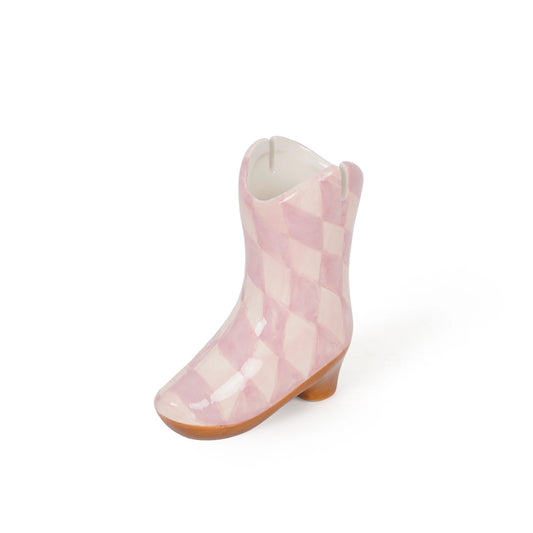 Pink Ceramic Boot