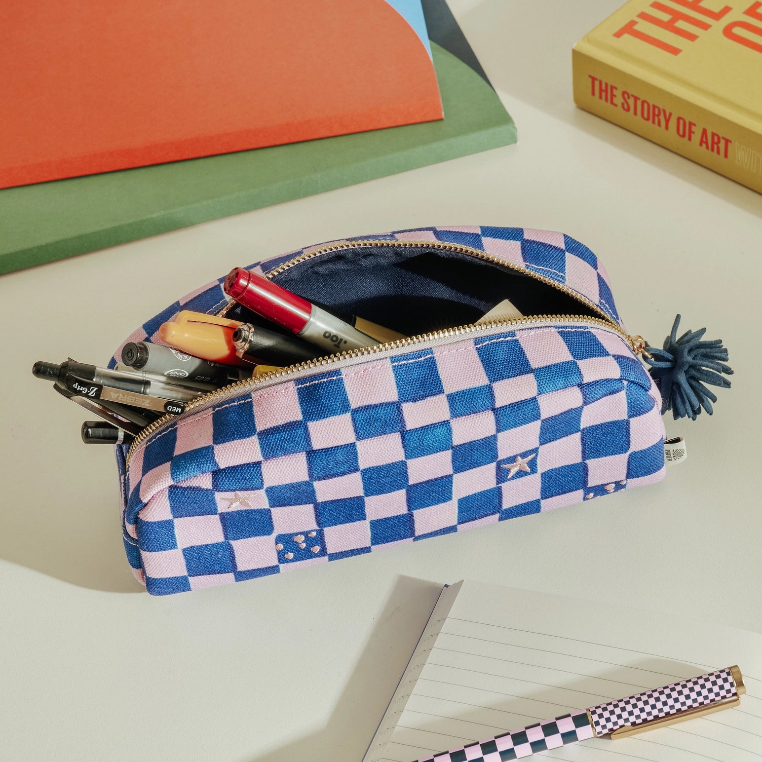 Checkerboard Pencil Case - Clothe Boutique