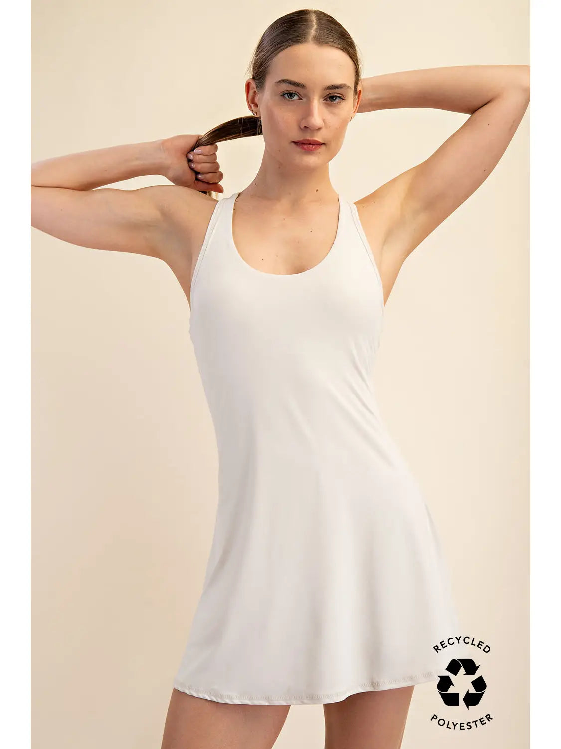 Tennis Romper Dress Pearl