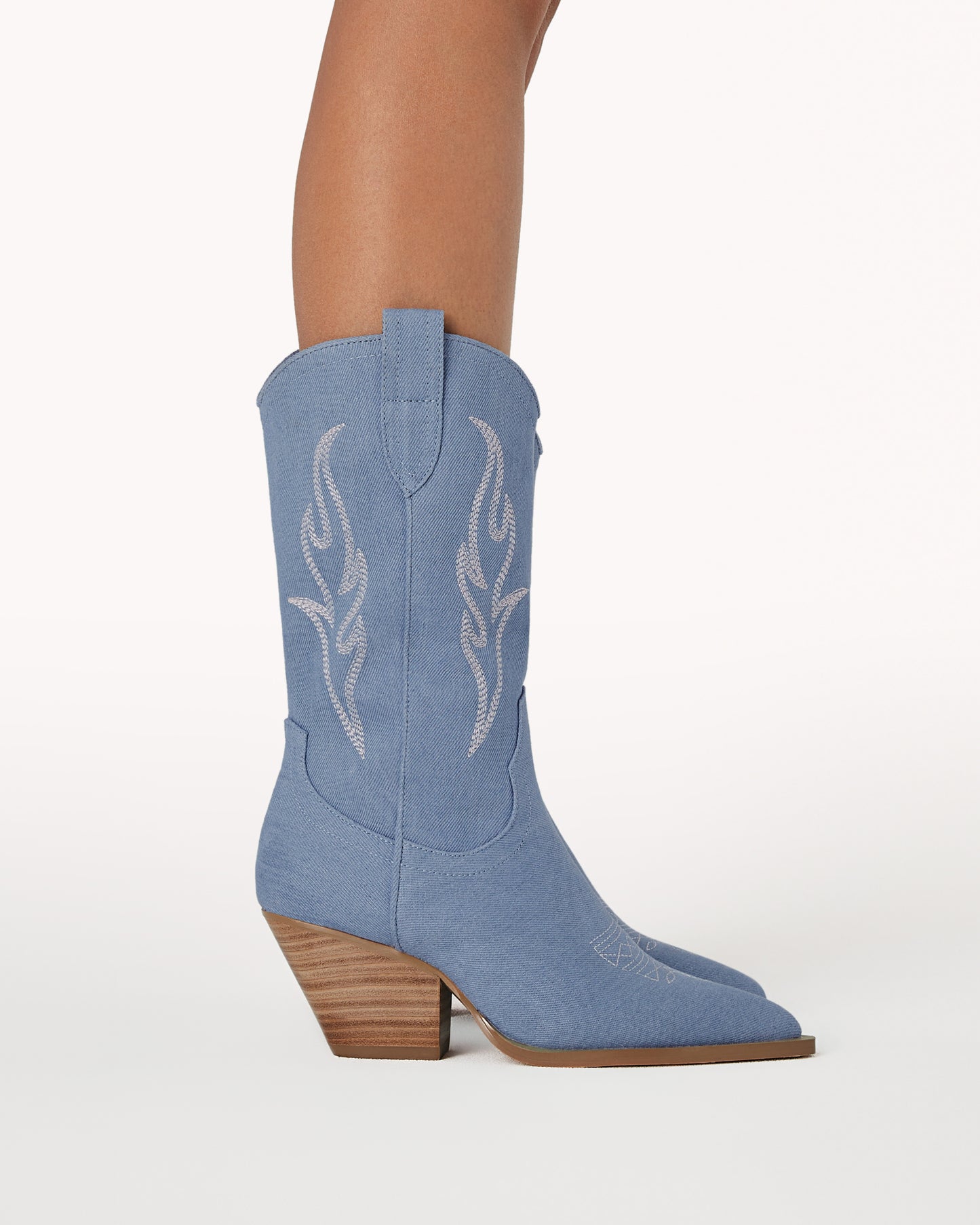 Asha Billini Blue Denim Boots