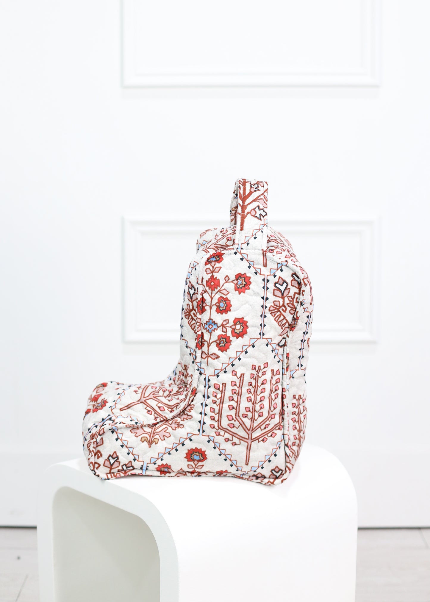 Tavi Sand Patchwork Quilted Boot Bag