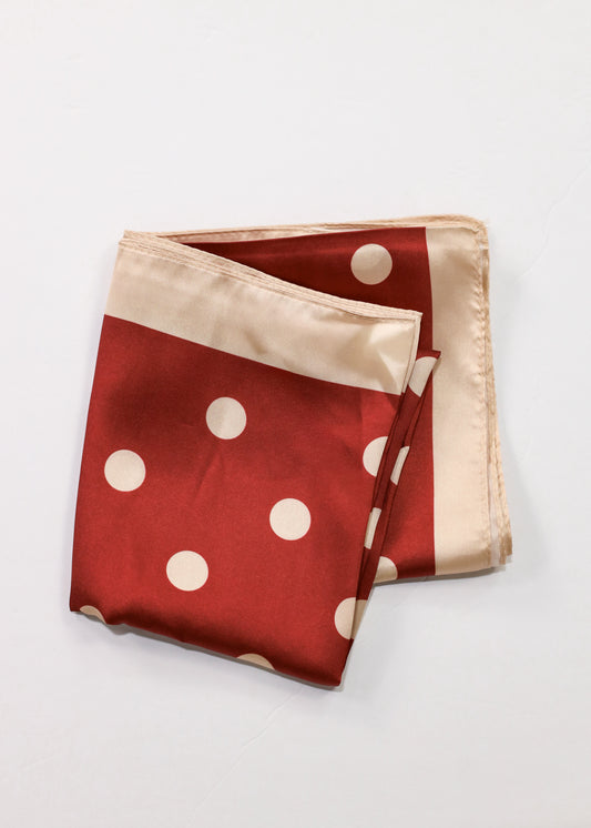 Polka Dot Scarf Red
