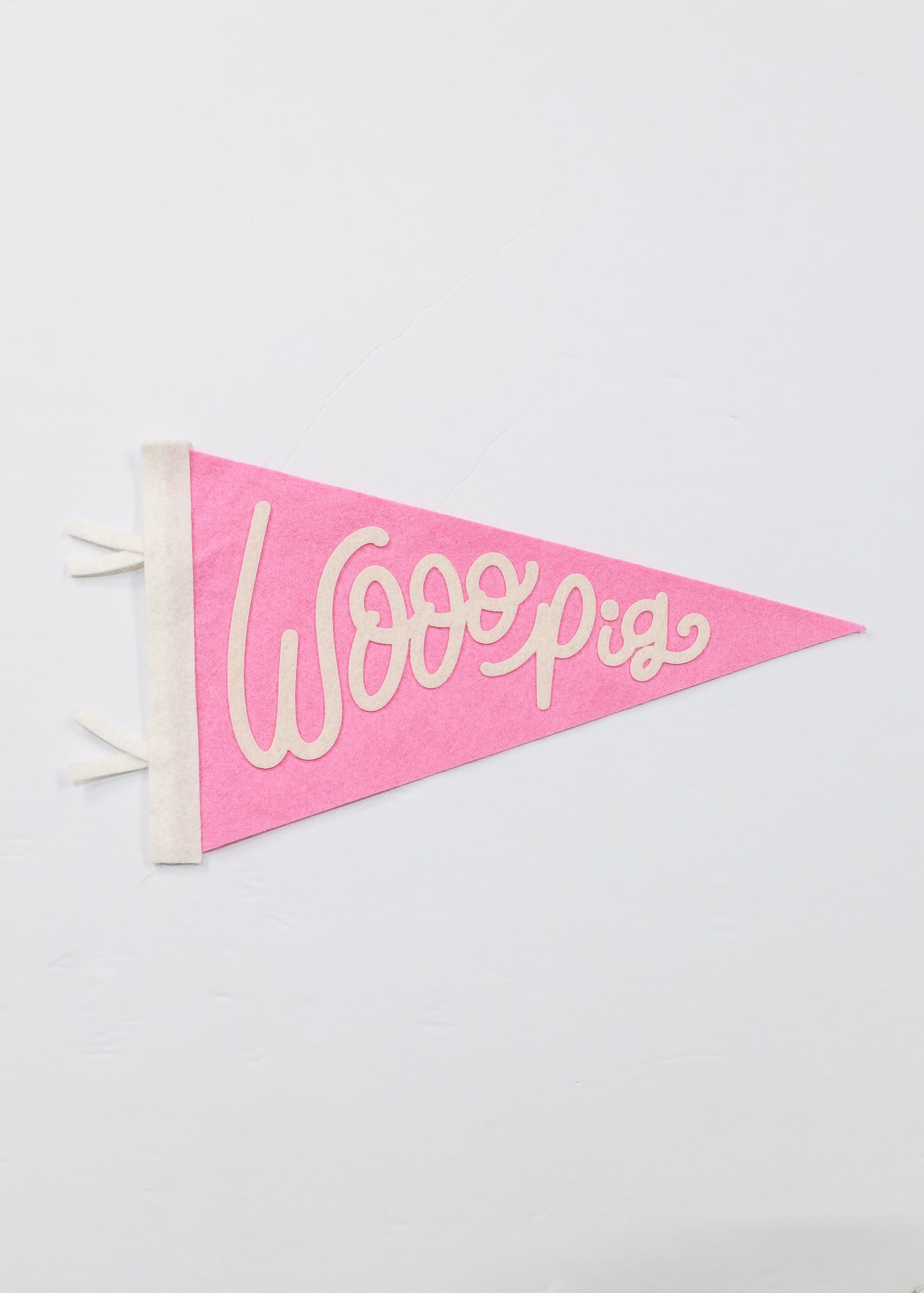 Pink Wooo Pig Pennant