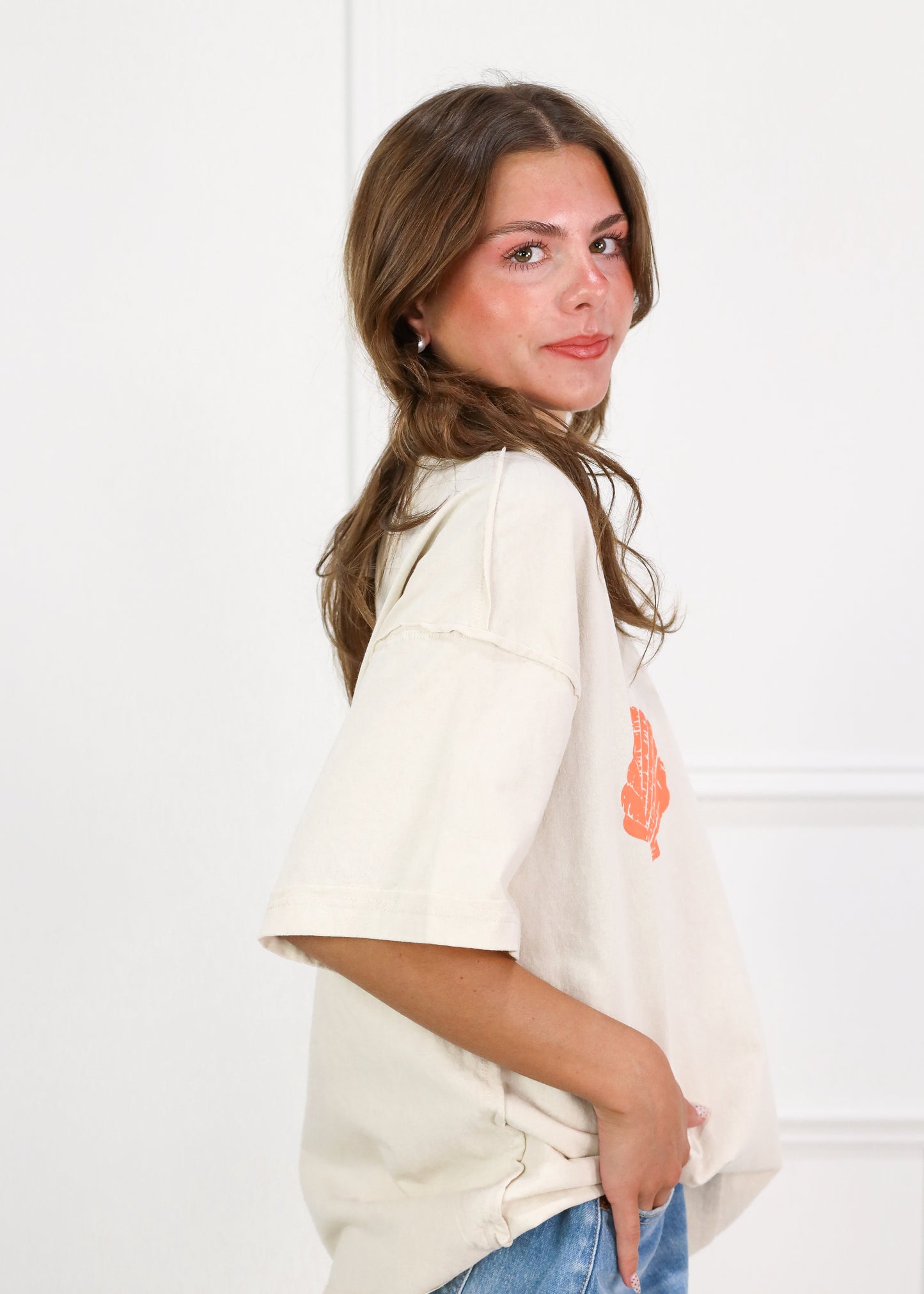 Sea Shell T-shirt Orange/Oat