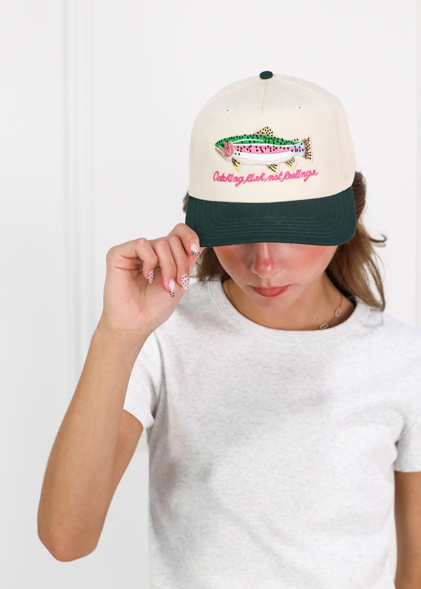 Catch Fish Not Feelings Hat