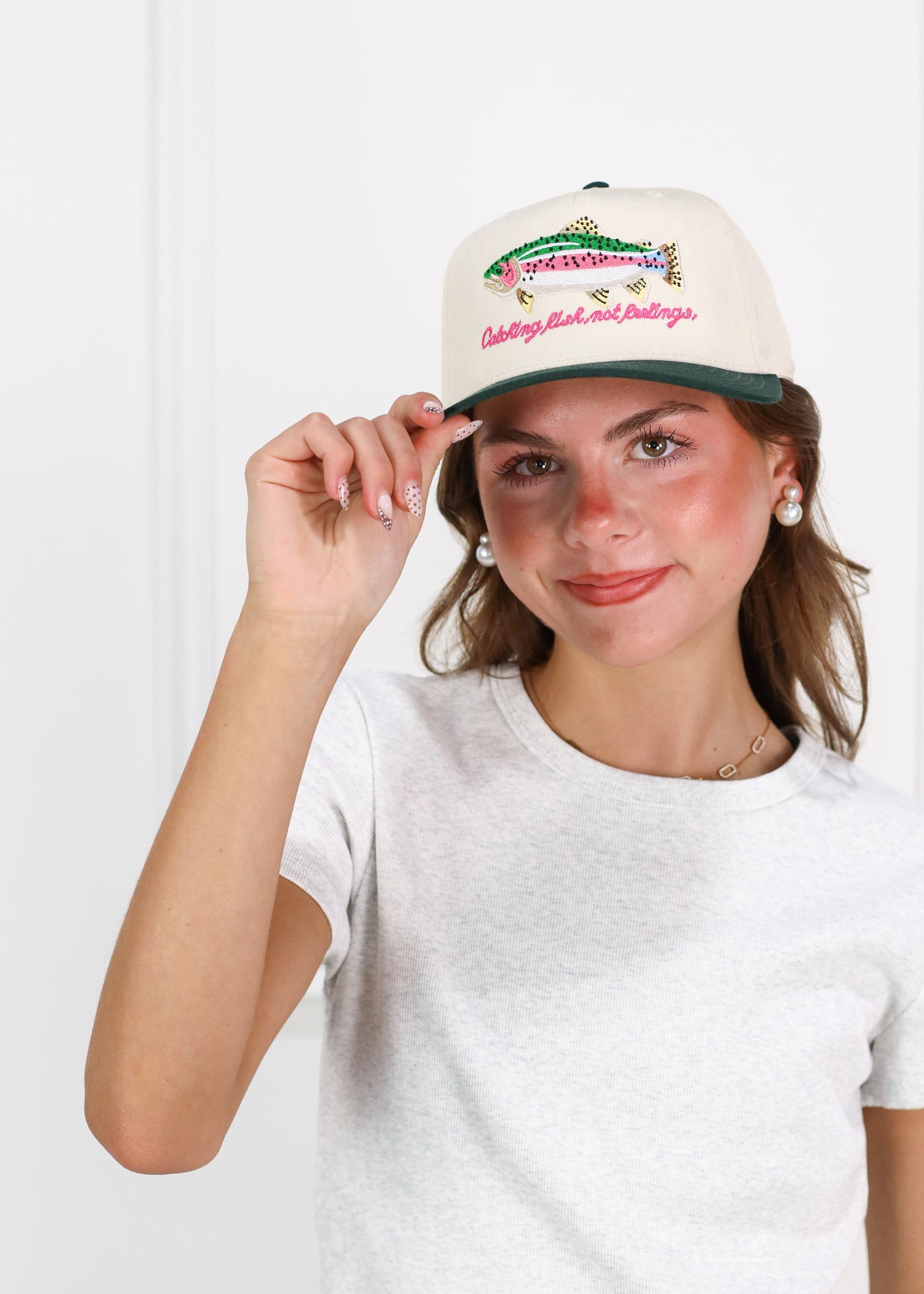 Catch Fish Not Feelings Hat
