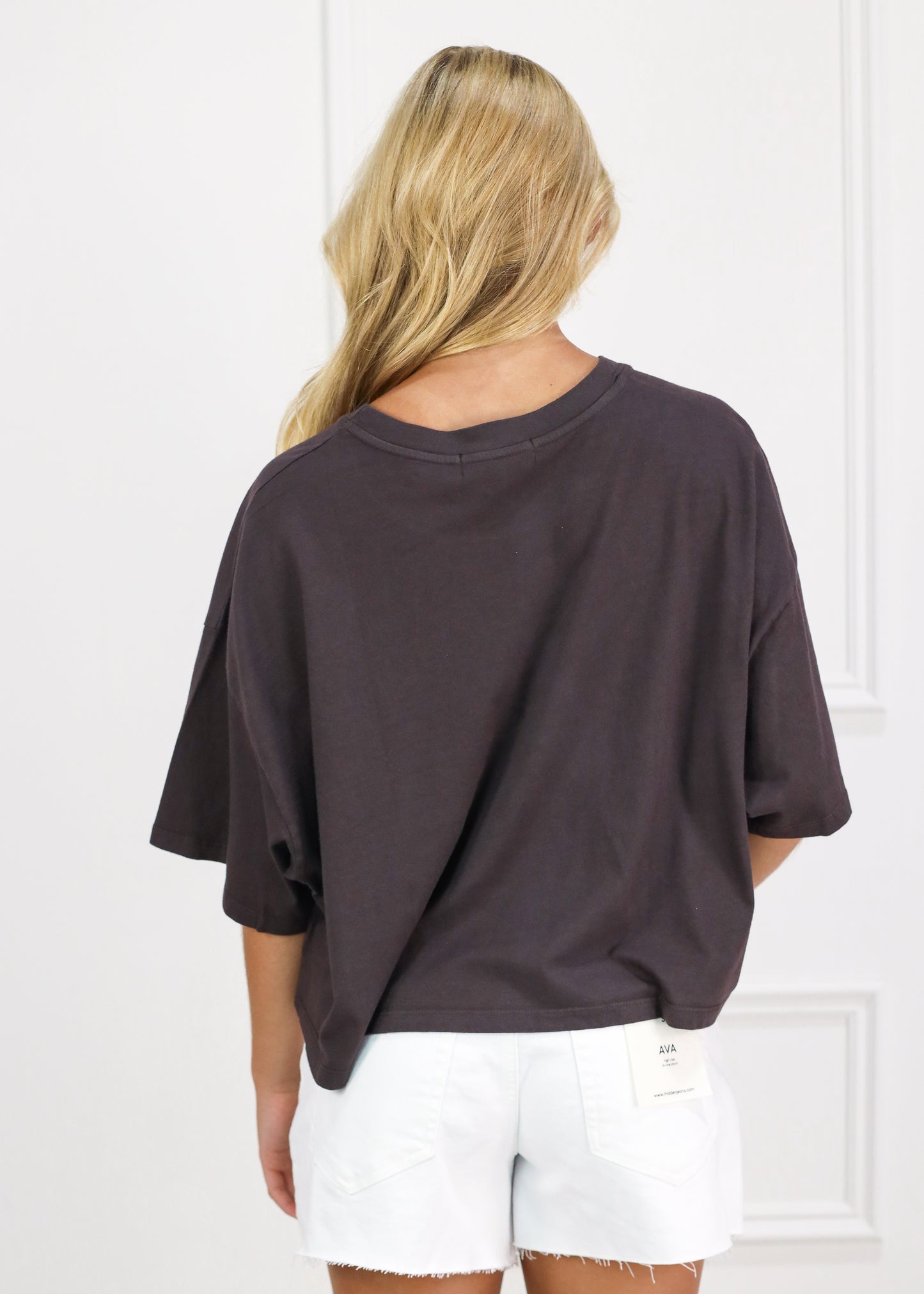 Seaside Doodle Cropped OS Tee