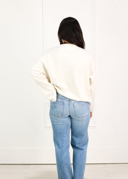 Button Down Cardigan Ivory