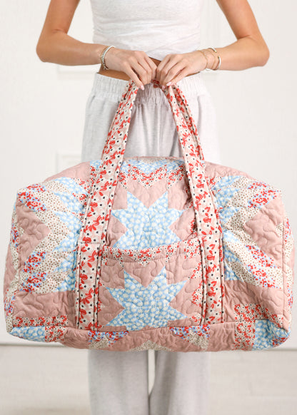 Adeline Rose Patchwork Quilted Duffle Bag