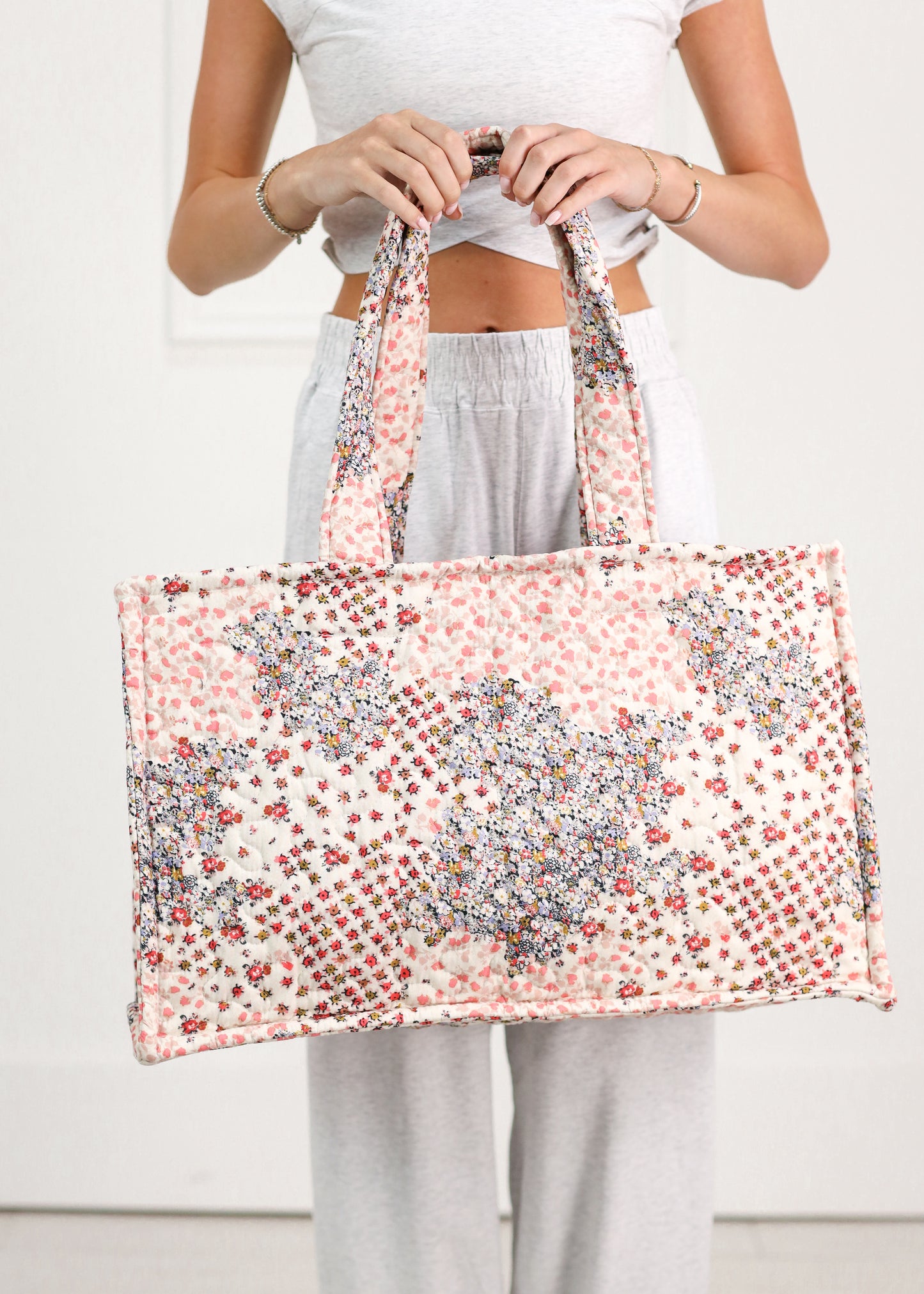 Winchester Rose Quilted Tote Bag