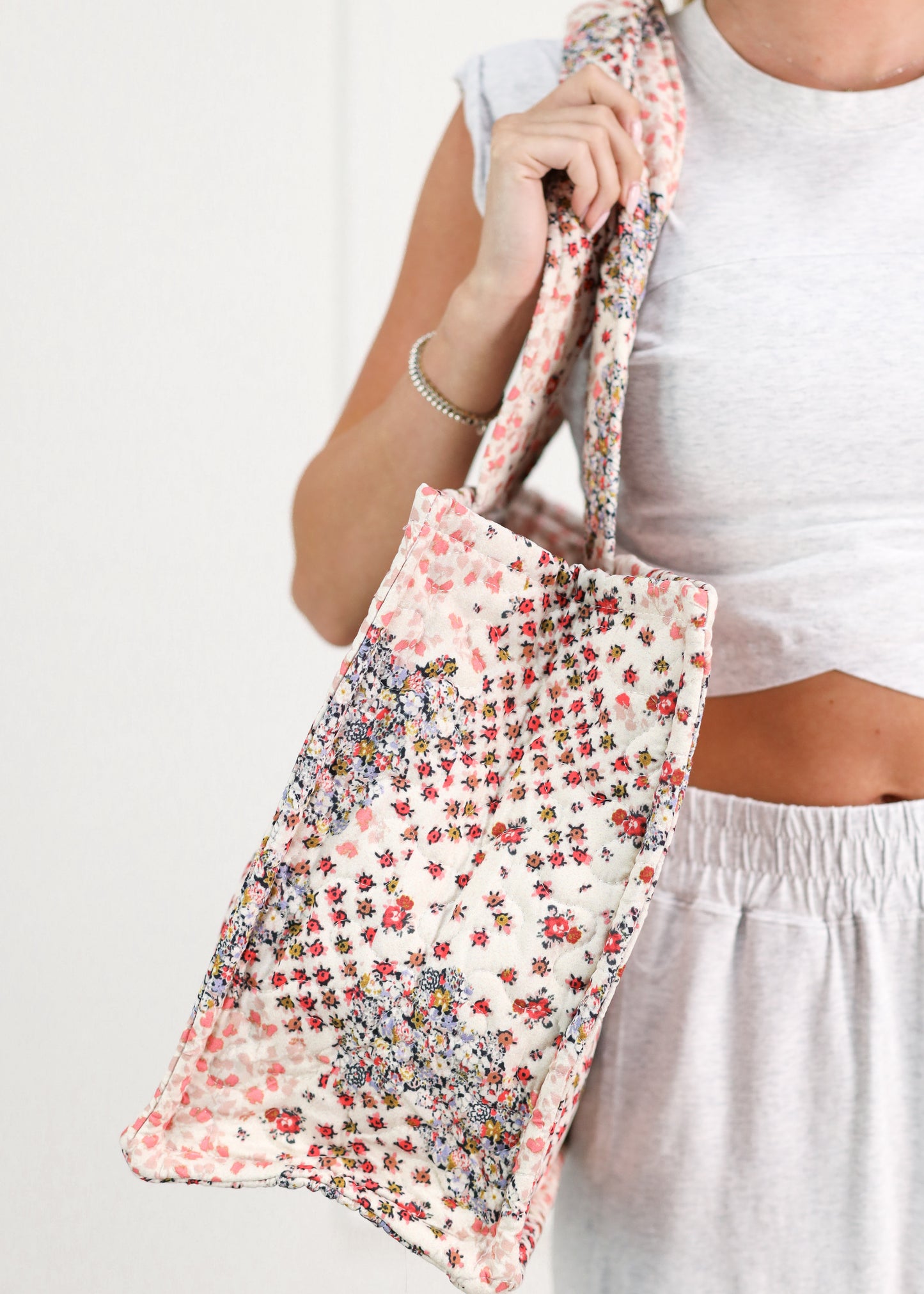 Winchester Rose Quilted Tote Bag