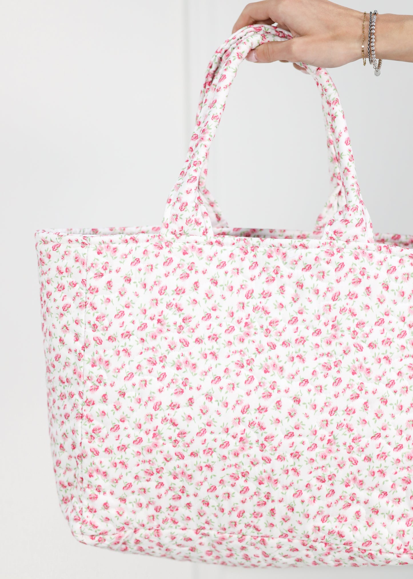 Tricia Floral Quilted Handbag