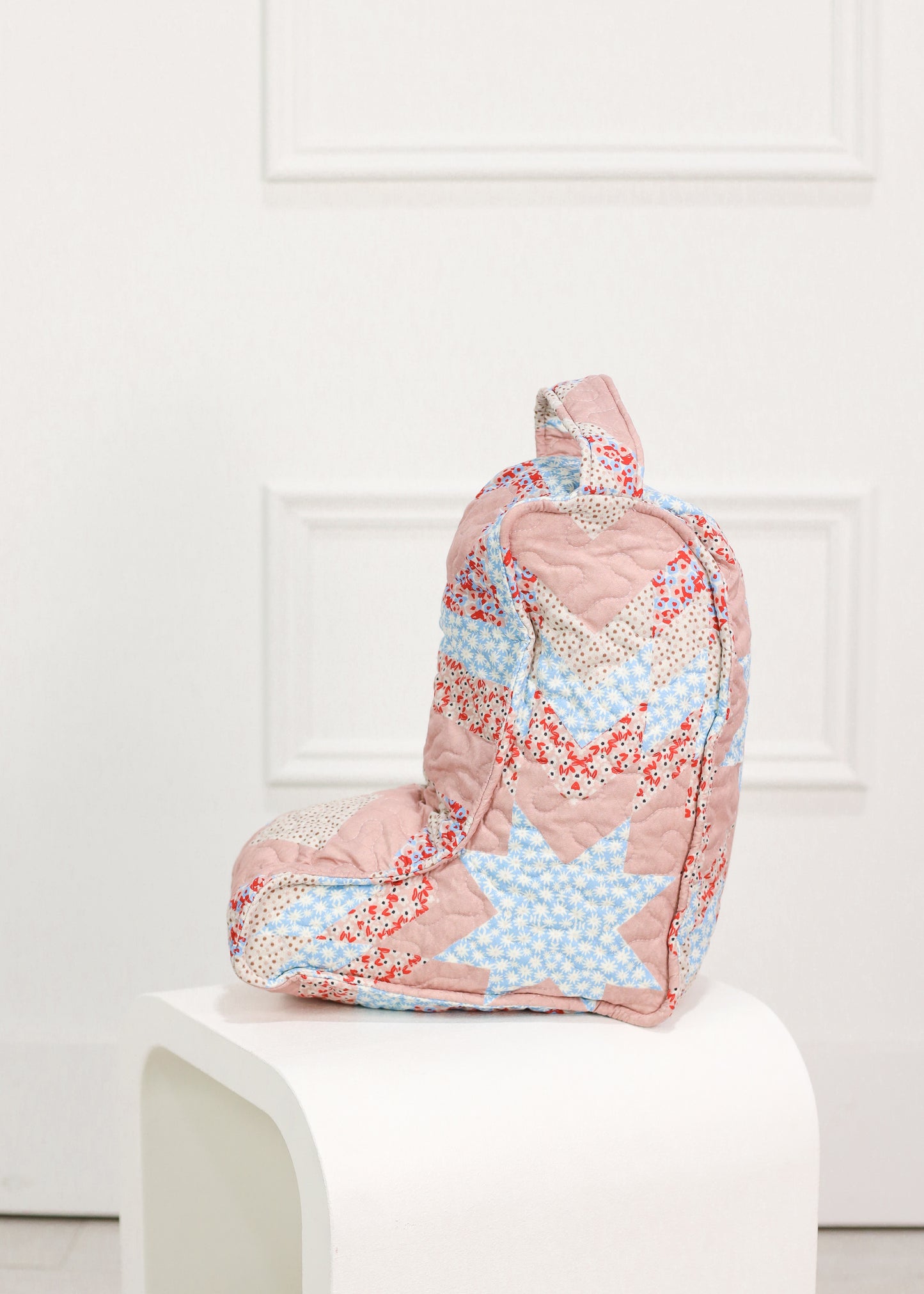 Adeline Rose Patchwork Quilted Boot Bag