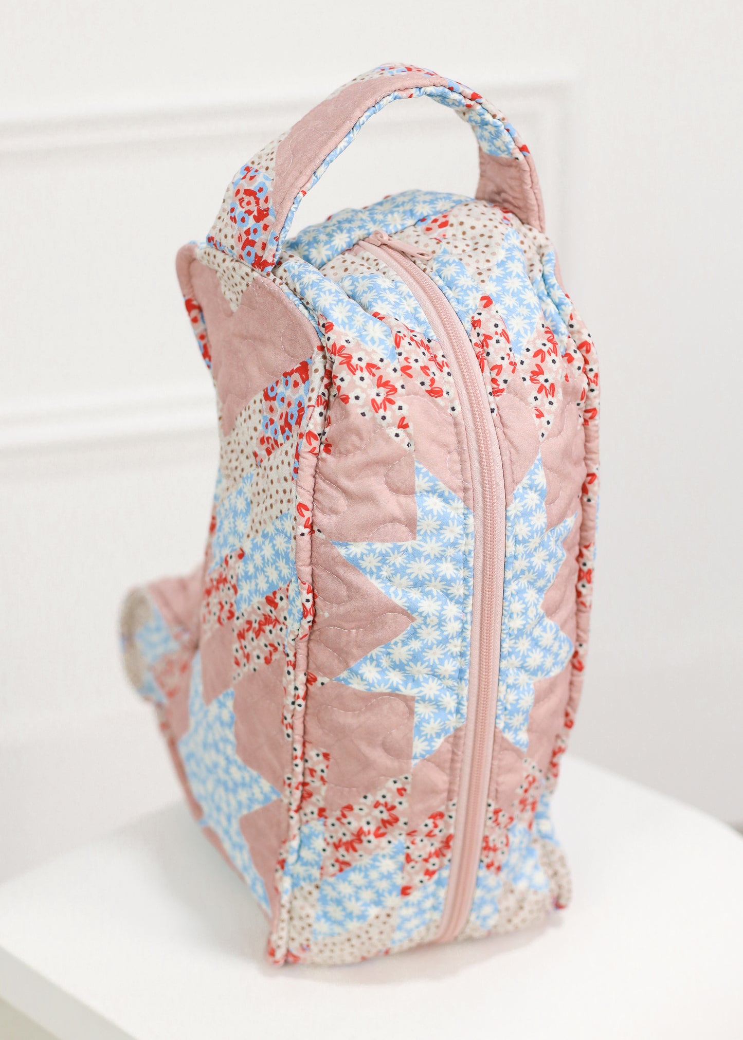 Adeline Rose Patchwork Quilted Boot Bag