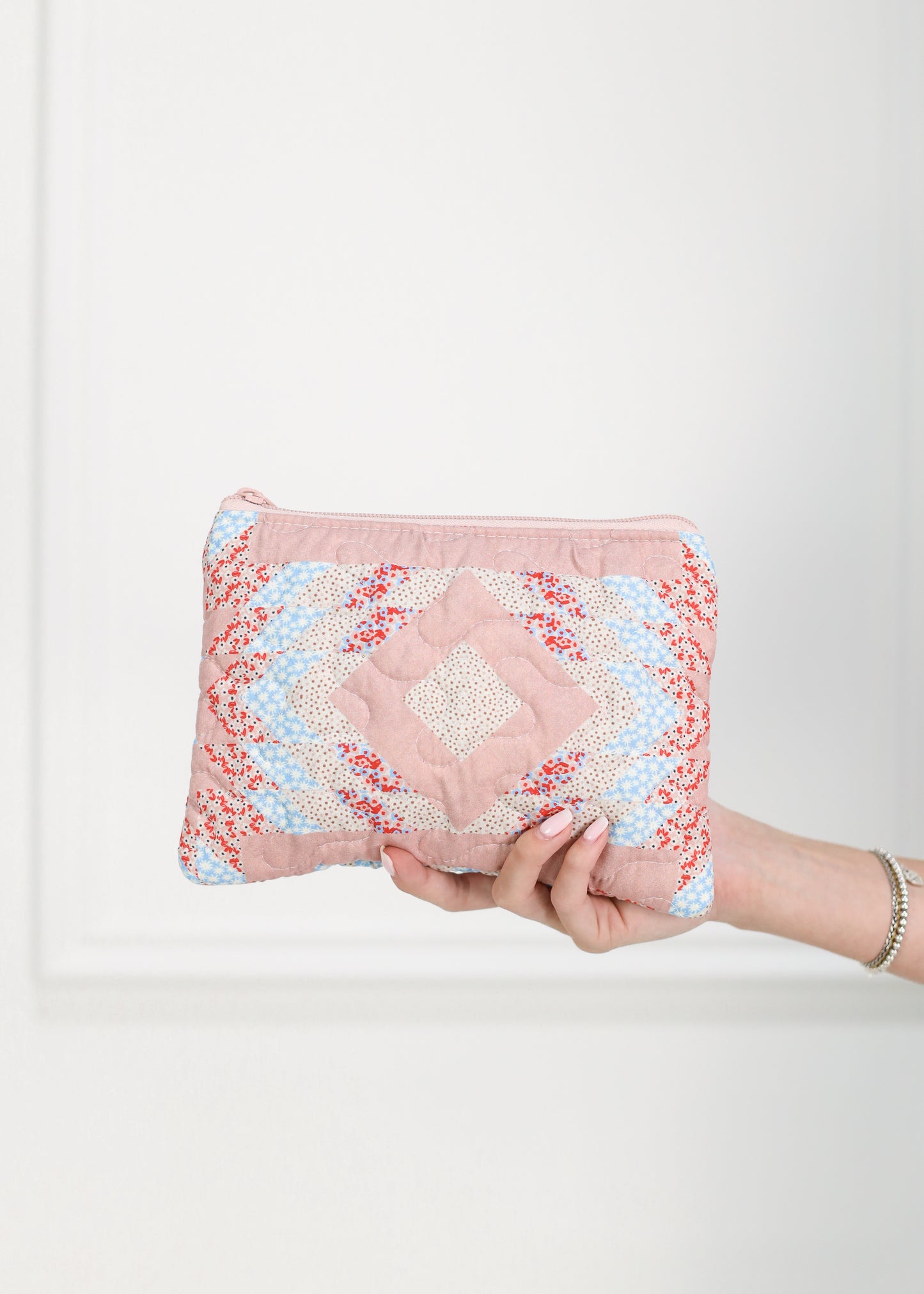 Adeline Rose Patchwork Quilted Small Tools Bag
