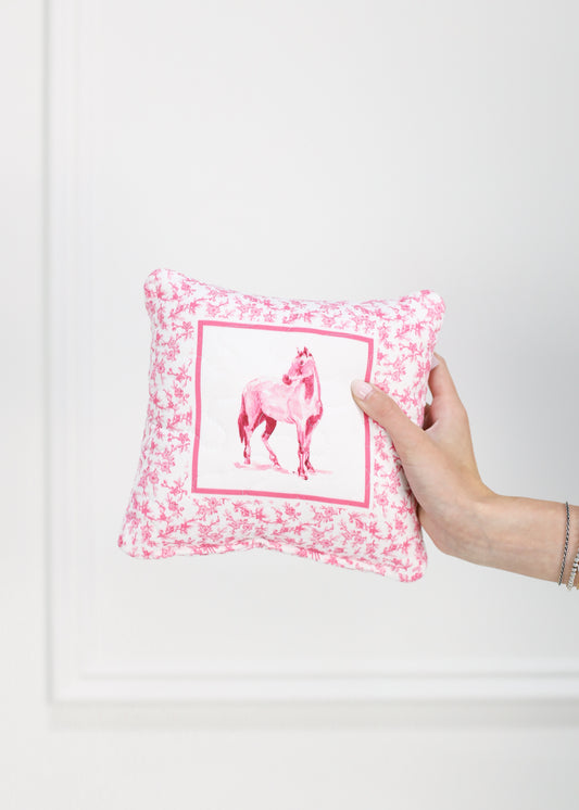 Framed Horse Quilted Pillow