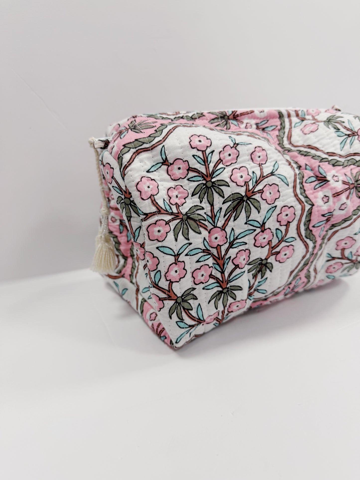 Pink Petals Makeup Bag