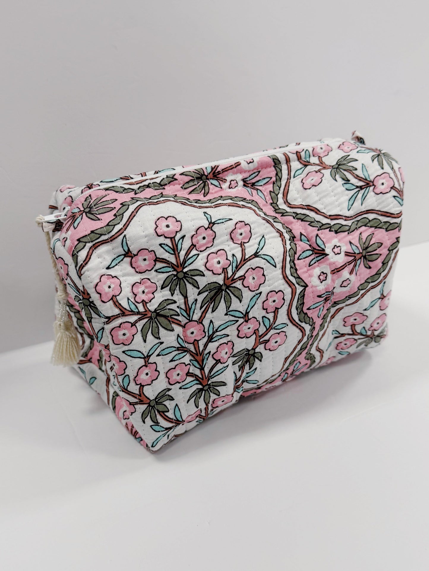 Pink Petals Makeup Bag