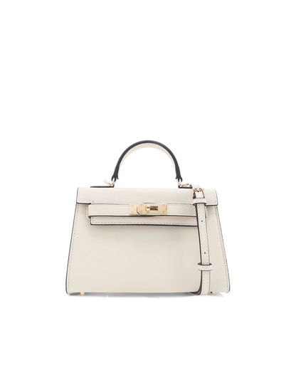 Beige Hariette Handle Purse