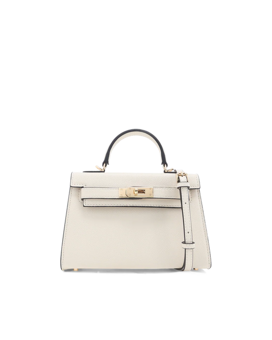 Beige Hariette Handle Purse