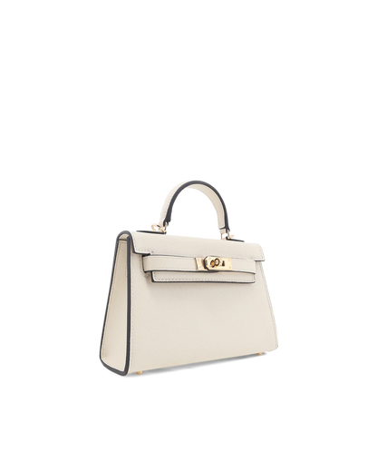 Beige Hariette Handle Purse