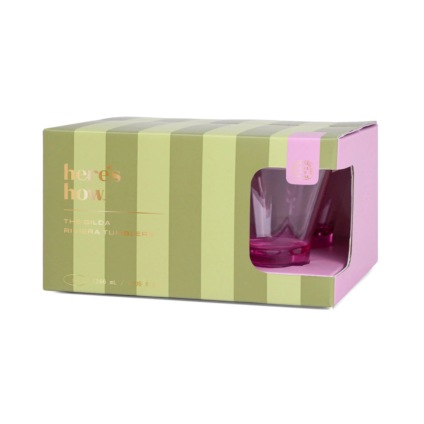 Gilda Glasses Set Of 4 Lilac