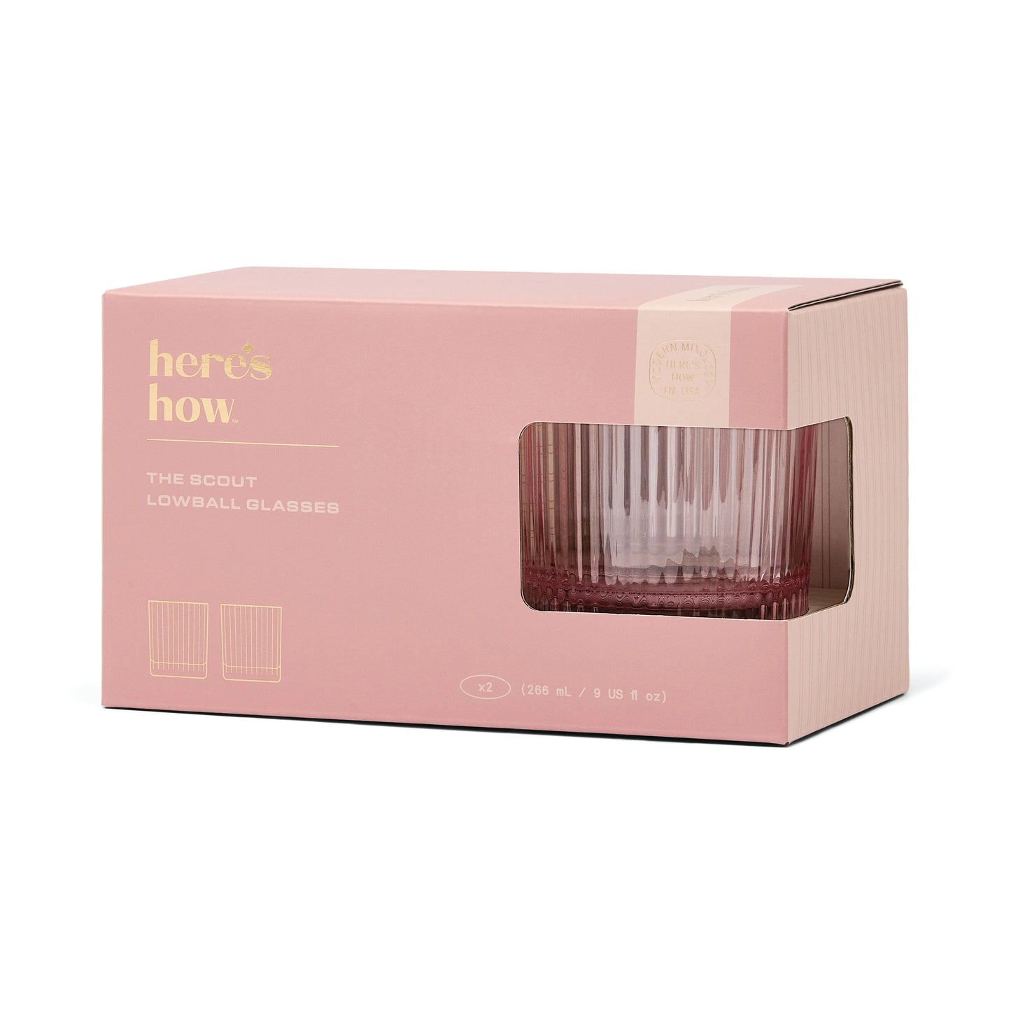 Scout Lowball Glass Set Of 2 Blush