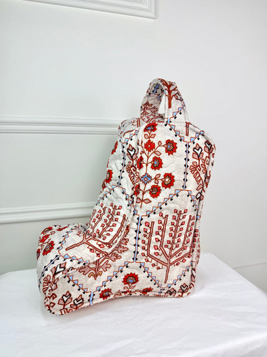 Tavi Sand Patchwork Quilted Boot Bag