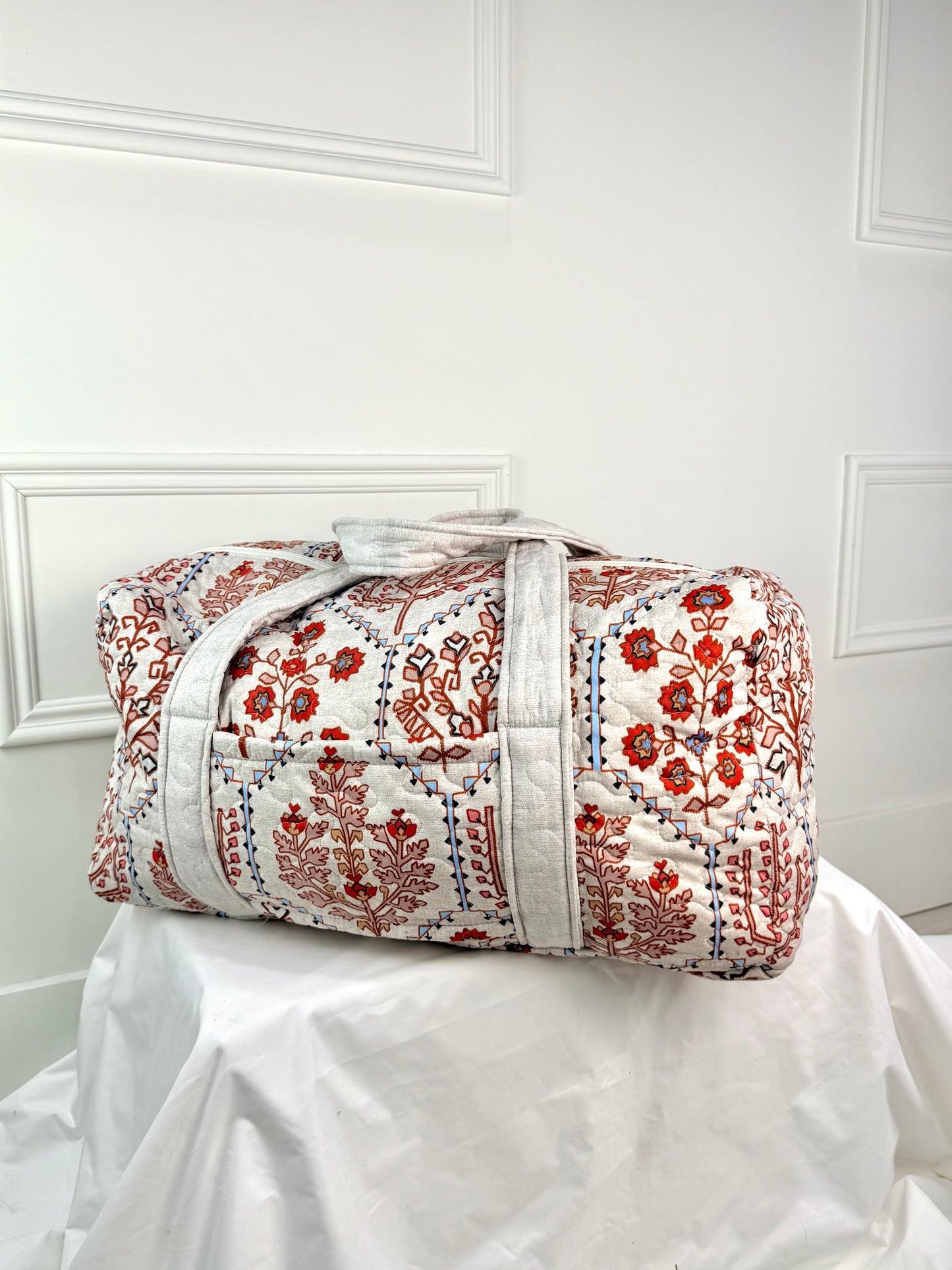 Tavi Sand Patchwork Quilted Duffle Bag