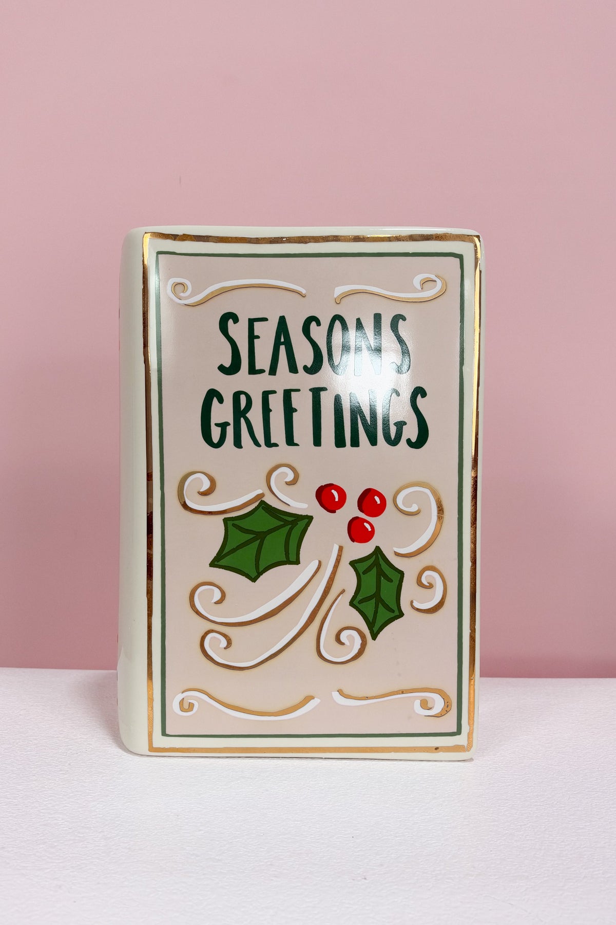 Holiday Book Vase