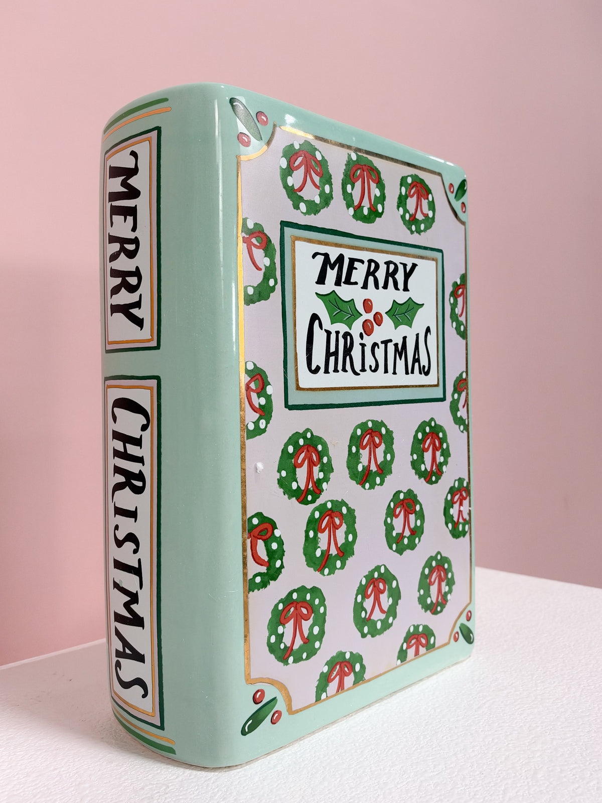 Holiday Book Vase