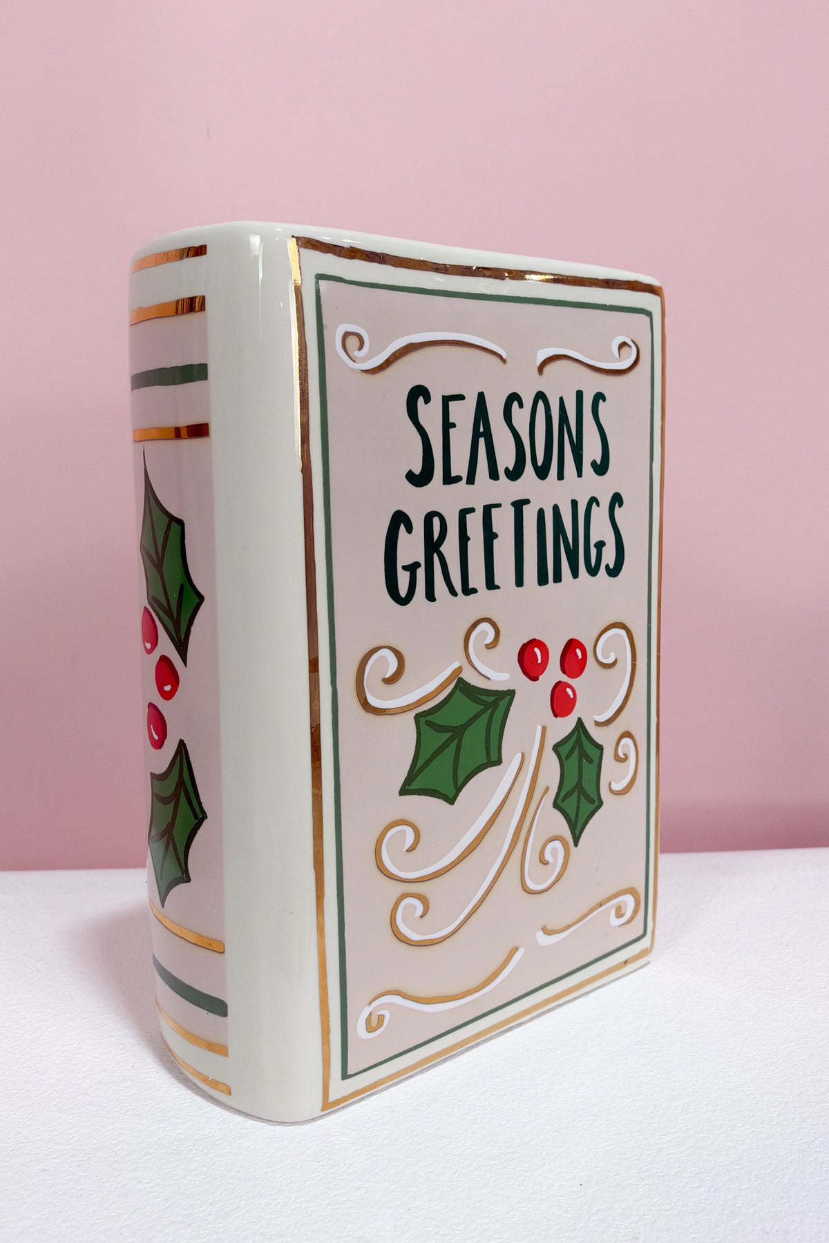 Holiday Book Vase