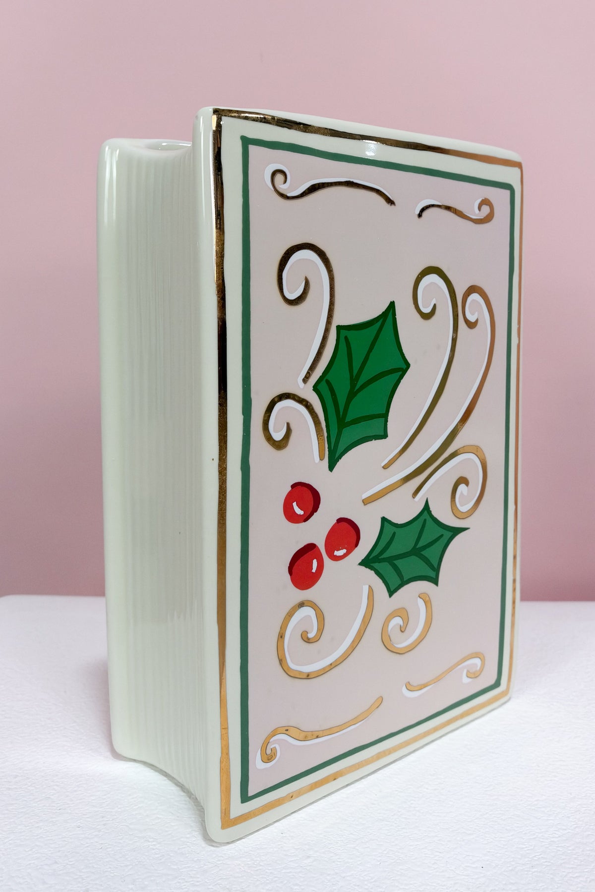 Holiday Book Vase