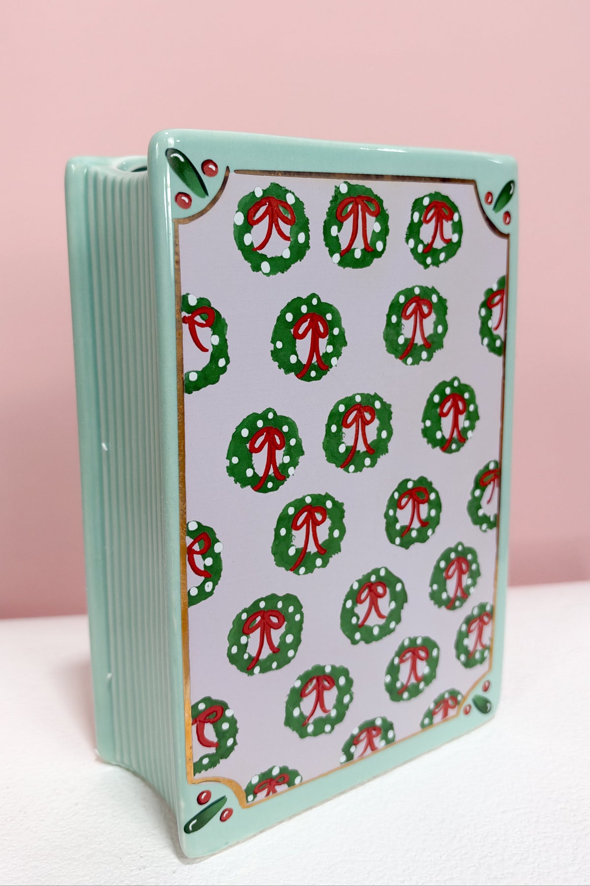 Holiday Book Vase