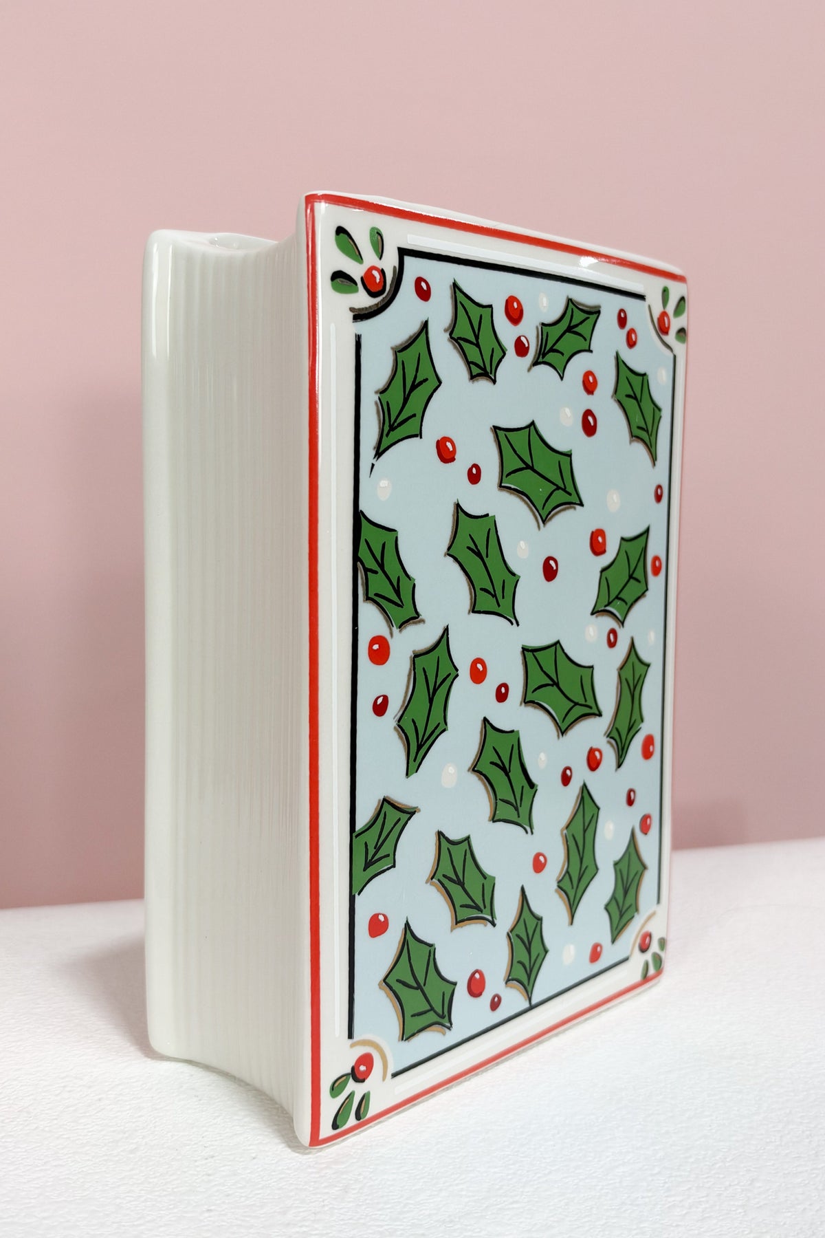 Holiday Book Vase