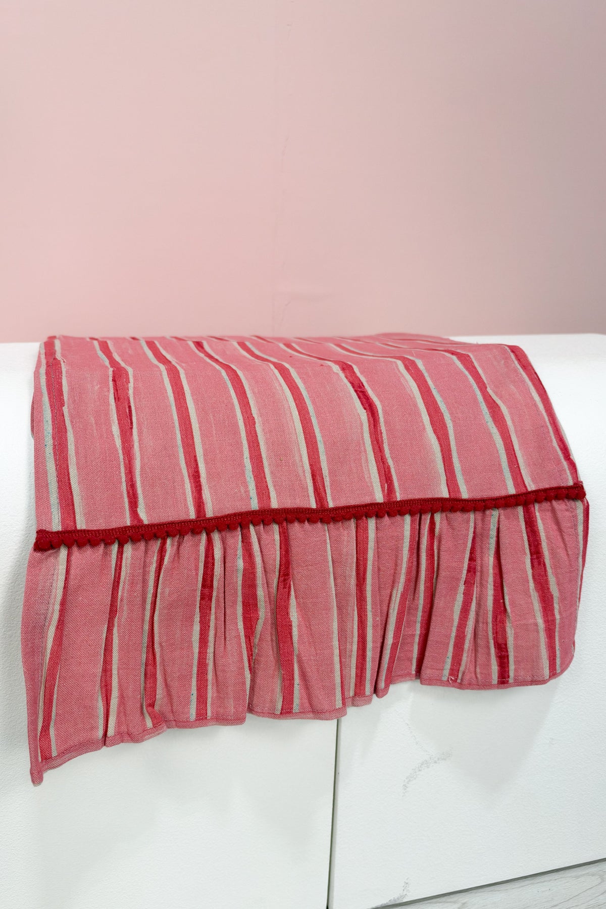 Printed Table Runner w/ Stripes